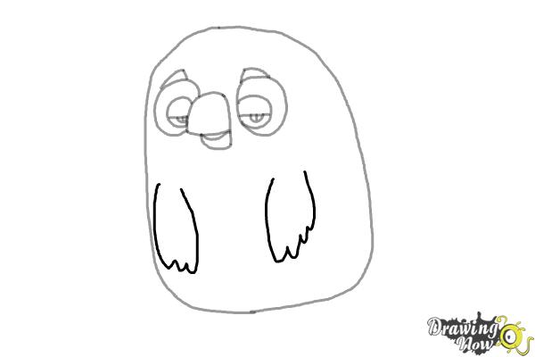 How to Draw Cyrus from the Angry Birds Movie - Step 5 How to Draw Cyrus from the Angry Birds Movie - Step 5