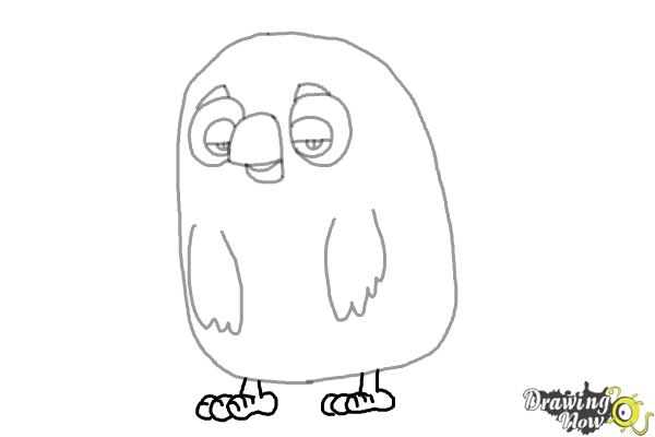How to Draw Cyrus from the Angry Birds Movie - Step 6 How to Draw Cyrus from the Angry Birds Movie - Step 6