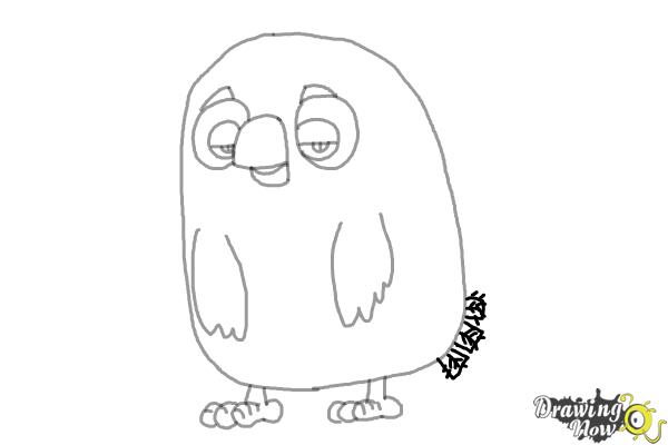 How to Draw Cyrus from the Angry Birds Movie - Step 7 How to Draw Cyrus from the Angry Birds Movie - Step 7