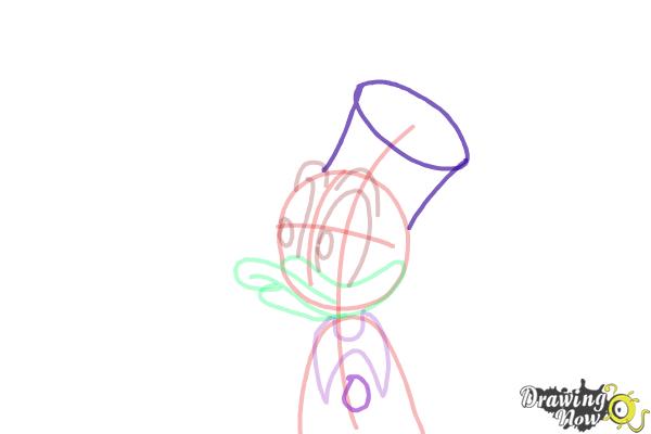 How to Draw Dagobert Duck, Scrooge Mcduck - Step 7