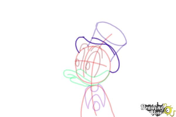 How to Draw Dagobert Duck, Scrooge Mcduck - Step 8