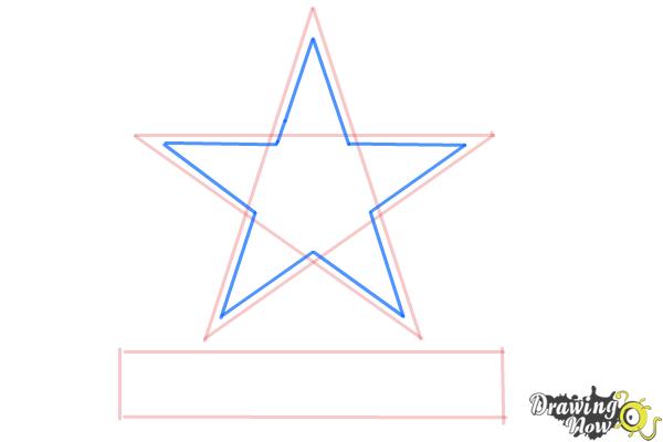 How to Draw Dallas Cowboys Logo, Nfl Team Logo - Step 4 How to Draw Dallas Cowboys Logo, Nfl Team Logo - Step 4