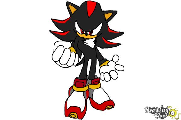 How to Draw Dark Sonic - Step 22 How to Draw Dark Sonic - Step 22