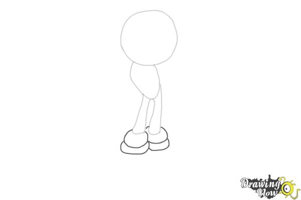How to Draw Dark Sonic - Step 3 How to Draw Dark Sonic - Step 3