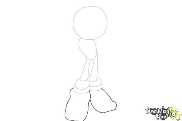 How to Draw Dark Sonic - Step 4 How to Draw Dark Sonic - Step 4