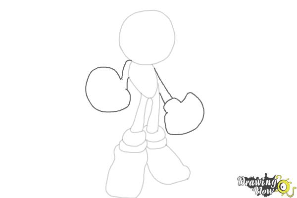 How to Draw Dark Sonic - Step 5 How to Draw Dark Sonic - Step 5