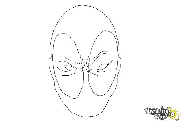 How to Draw Deadpool Easy - Step 8 How to Draw Deadpool Easy - Step 8