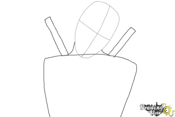 How to Draw Deadpool - Step 2 How to Draw Deadpool - Step 2