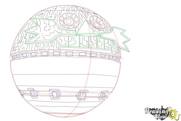 How to Draw Death Egg from Sonic - Step 11