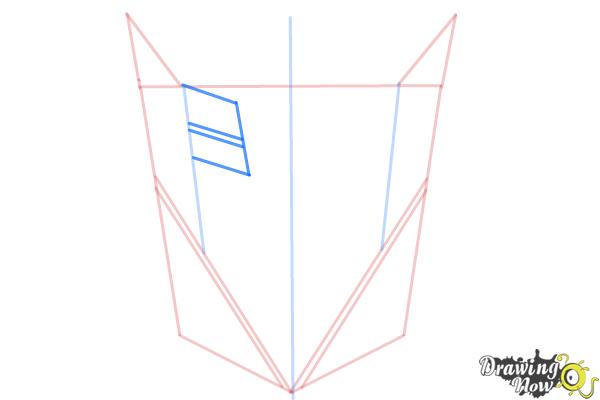 How to Draw Decepticon Logo from Transformers - Step 4 How to Draw Decepticon Logo from Transformers - Step 4