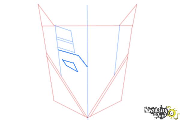 How to Draw Decepticon Logo from Transformers - Step 5 How to Draw Decepticon Logo from Transformers - Step 5