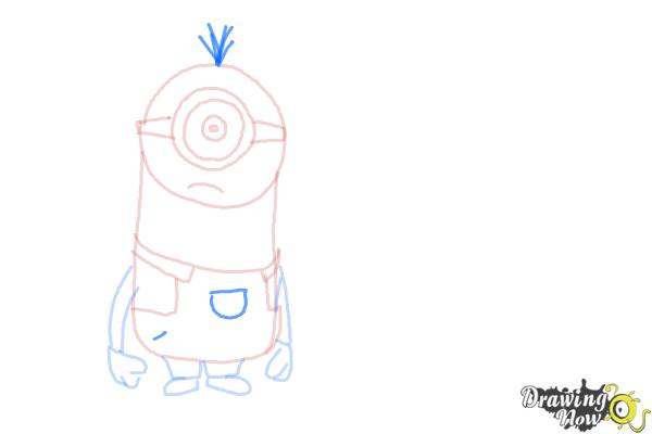 How to Draw Despicable Me Minions - Step 10 How to Draw Despicable Me Minions - Step 10