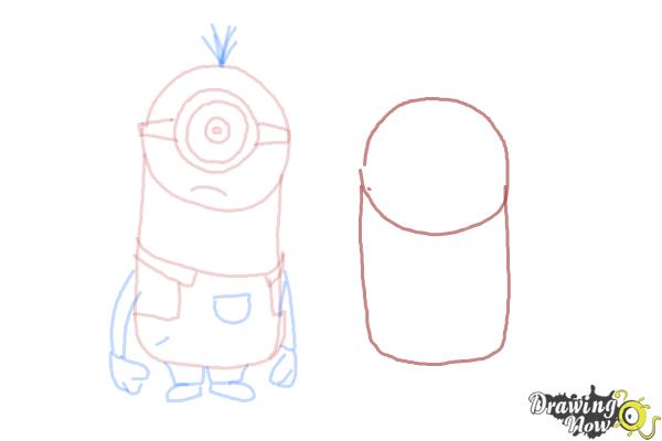 How to Draw Despicable Me Minions - Step 11 How to Draw Despicable Me Minions - Step 11