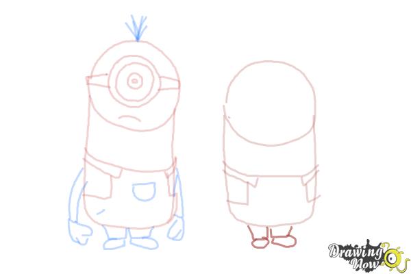 How to Draw Despicable Me Minions - Step 13 How to Draw Despicable Me Minions - Step 13