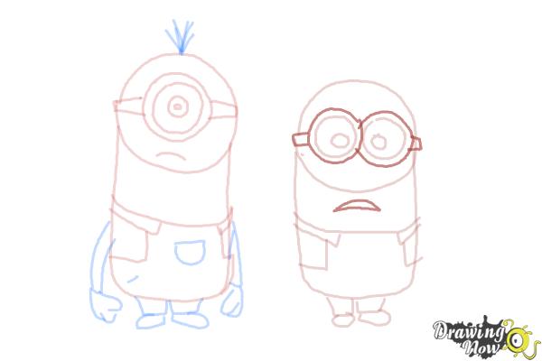 How to Draw Despicable Me Minions - Step 15 How to Draw Despicable Me Minions - Step 15