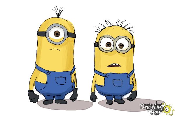 How to Draw Despicable Me Minions - Step 18 How to Draw Despicable Me Minions - Step 18