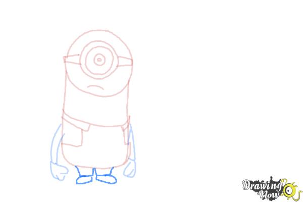 How to Draw Despicable Me Minions - Step 9 How to Draw Despicable Me Minions - Step 9
