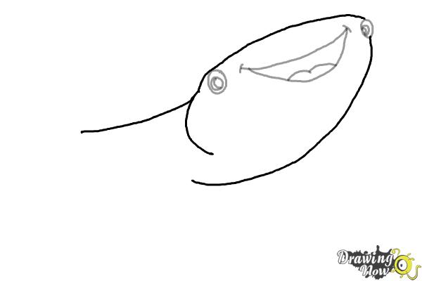 How to Draw Destiny from Finding Dory - Step 3 How to Draw Destiny from Finding Dory - Step 3