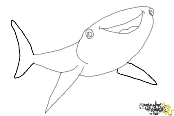 How to Draw Destiny from Finding Dory - Step 5 How to Draw Destiny from Finding Dory - Step 5