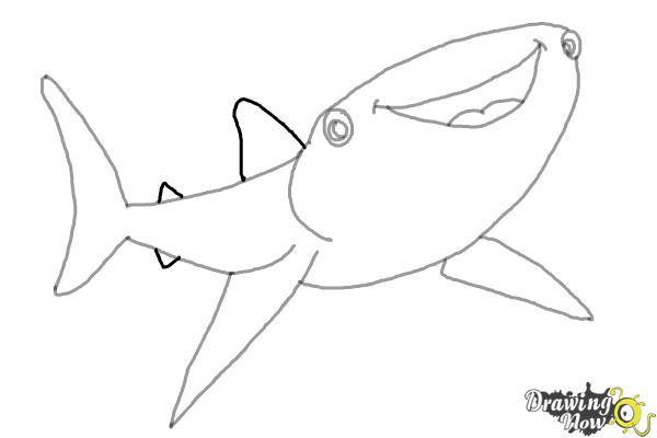 How to Draw Destiny from Finding Dory - Step 6 How to Draw Destiny from Finding Dory - Step 6