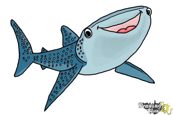 How to Draw Destiny from Finding Dory - Step 8 How to Draw Destiny from Finding Dory - Step 8