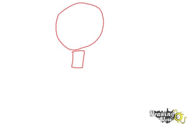 How to Draw Disgust from Inside Out - Step 1 How to Draw Disgust from Inside Out - Step 1