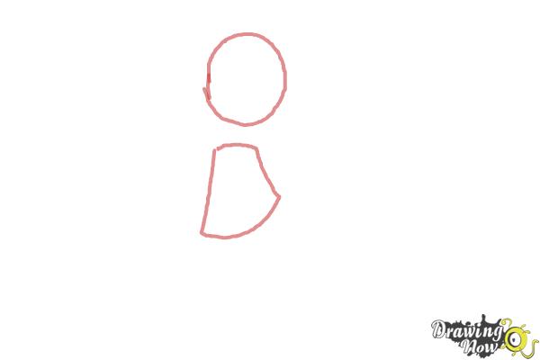 How to Draw Disney Characters - Donald Duck - Step 1 How to Draw Disney Characters - Donald Duck - Step 1