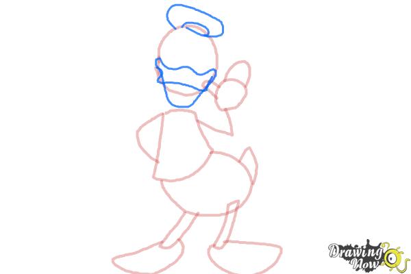 How to Draw Disney Characters - Donald Duck - Step 5 How to Draw Disney Characters - Donald Duck - Step 5