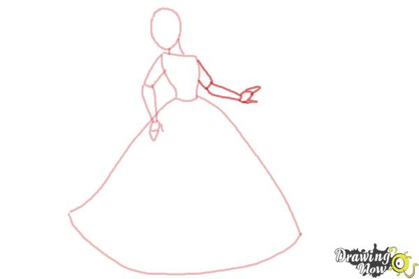 How to Draw Disney Princesses - Step 4 How to Draw Disney Princesses - Step 4