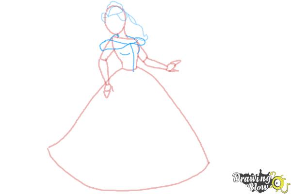 How to Draw Disney Princesses - Step 6 How to Draw Disney Princesses - Step 6