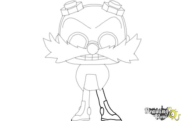 How to Draw Doctor Eggman from Sonic (Chibi) - Step 13 How to Draw Doctor Eggman from Sonic (Chibi) - Step 13