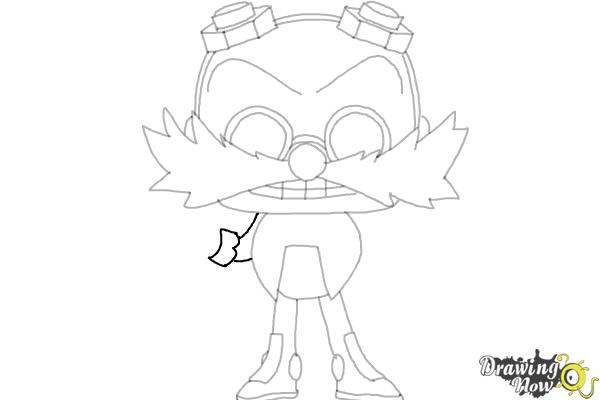 How to Draw Doctor Eggman from Sonic (Chibi) - Step 14 How to Draw Doctor Eggman from Sonic (Chibi) - Step 14