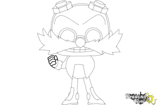 How to Draw Doctor Eggman from Sonic (Chibi) - Step 15 How to Draw Doctor Eggman from Sonic (Chibi) - Step 15