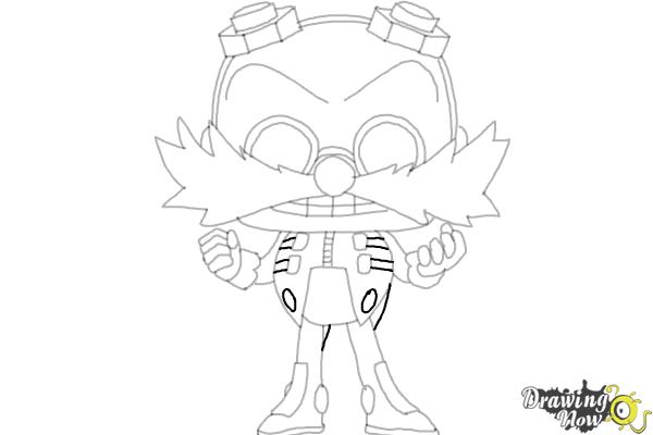 How to Draw Doctor Eggman from Sonic (Chibi) - Step 19 How to Draw Doctor Eggman from Sonic (Chibi) - Step 19