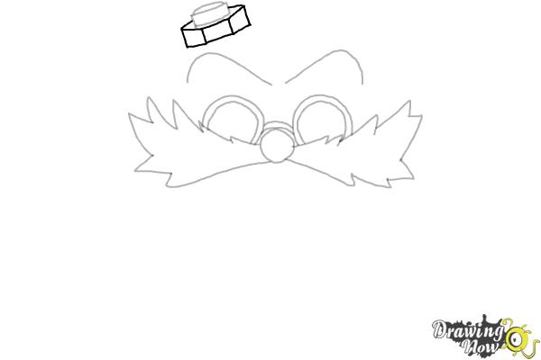 How to Draw Doctor Eggman from Sonic (Chibi) - Step 6 How to Draw Doctor Eggman from Sonic (Chibi) - Step 6