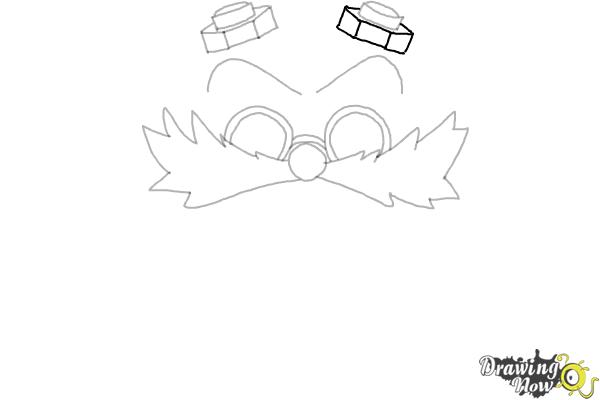 How to Draw Doctor Eggman from Sonic (Chibi) - Step 8 How to Draw Doctor Eggman from Sonic (Chibi) - Step 8