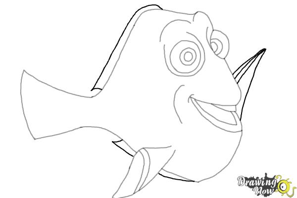 How to Draw Dory from Finding Dory - Step 6 How to Draw Dory from Finding Dory - Step 6