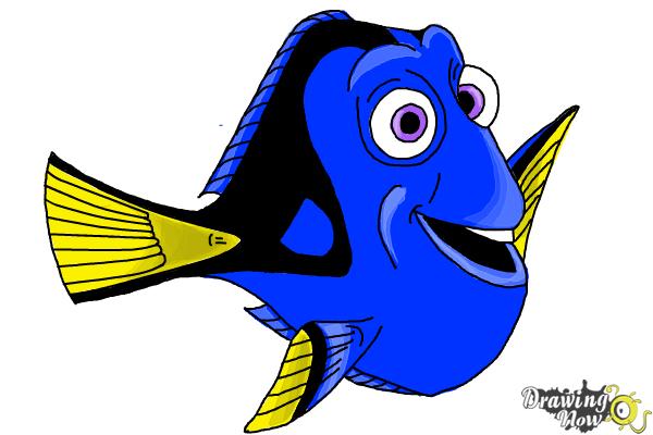 How to Draw Dory from Finding Dory - Step 9 How to Draw Dory from Finding Dory - Step 9