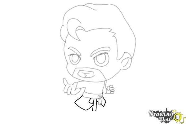 How to Draw Dr. Strange (Chibi) - Step 11 How to Draw Dr. Strange (Chibi) - Step 11