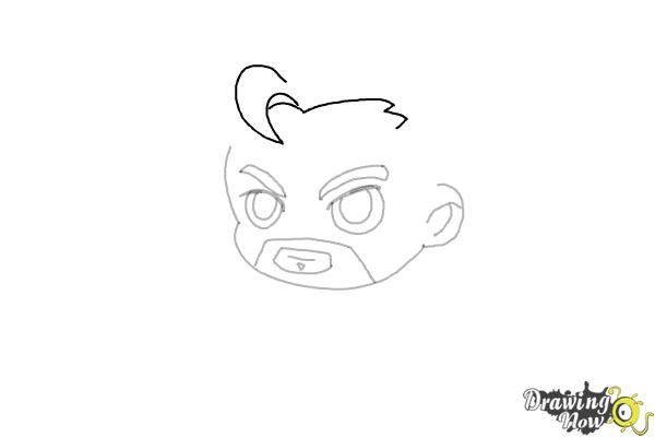 How to Draw Dr. Strange (Chibi) - Step 5 How to Draw Dr. Strange (Chibi) - Step 5