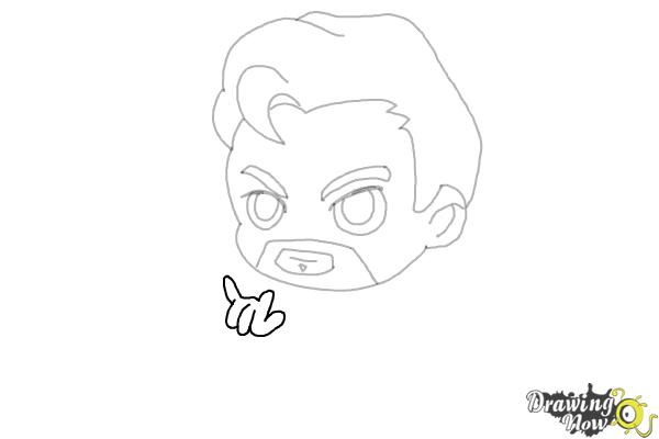 How to Draw Dr. Strange (Chibi) - Step 7 How to Draw Dr. Strange (Chibi) - Step 7
