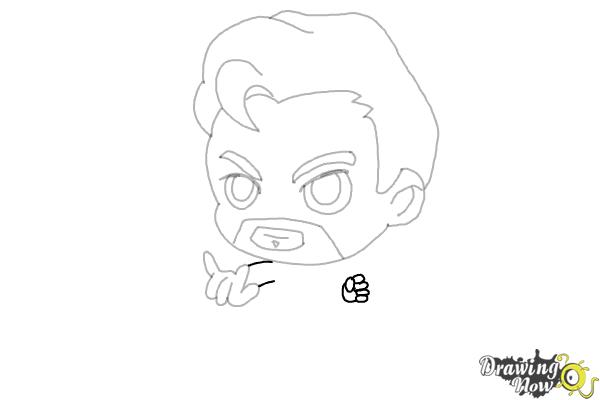 How to Draw Dr. Strange (Chibi) - Step 8 How to Draw Dr. Strange (Chibi) - Step 8