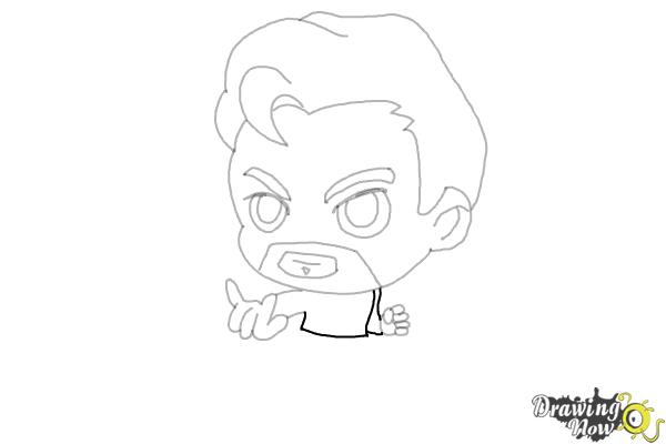 How to Draw Dr. Strange (Chibi) - Step 9 How to Draw Dr. Strange (Chibi) - Step 9