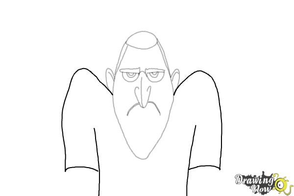 How to Draw Drac from Hotel Transylvania 3 - Step 6 How to Draw Drac from Hotel Transylvania 3 - Step 6
