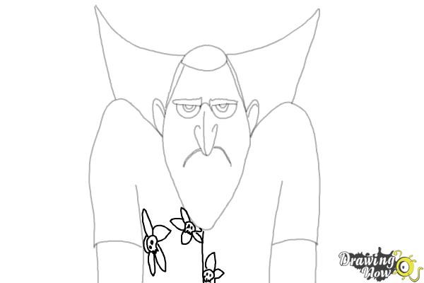 How to Draw Drac from Hotel Transylvania 3 - Step 8 How to Draw Drac from Hotel Transylvania 3 - Step 8
