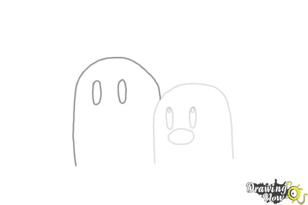 How to Draw Dugtrio from Pokemon - Step 3 How to Draw Dugtrio from Pokemon - Step 3