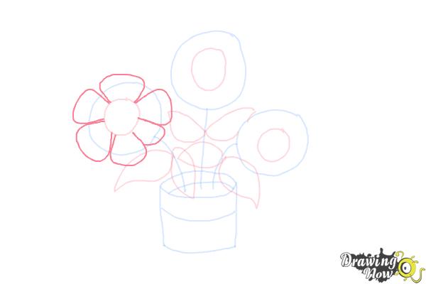 How to Draw Easy Flowers - Step 7 How to Draw Easy Flowers - Step 7