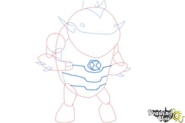 How to Draw Eatle from Ben 10 Omniverse - Step 6 How to Draw Eatle from Ben 10 Omniverse - Step 6
