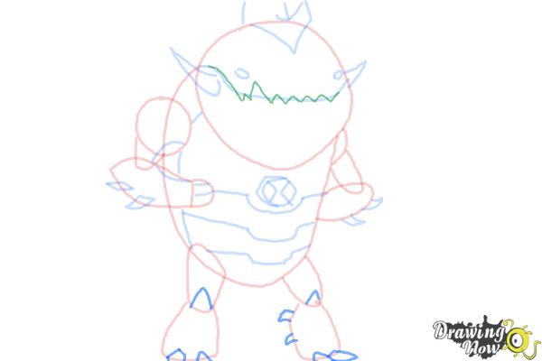 How to Draw Eatle from Ben 10 Omniverse - Step 7 How to Draw Eatle from Ben 10 Omniverse - Step 7