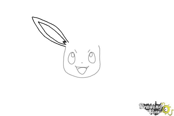 How to Draw Eevee from Pokemon - Step 4 How to Draw Eevee from Pokemon - Step 4